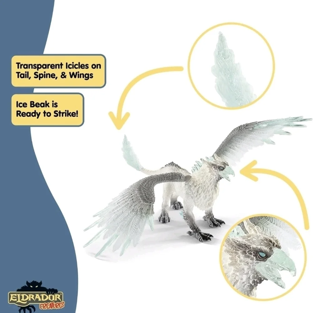 Schleich Eldrador Creatures Ice Griffin Figure #70143 - Like New! - Picture 9 of 13